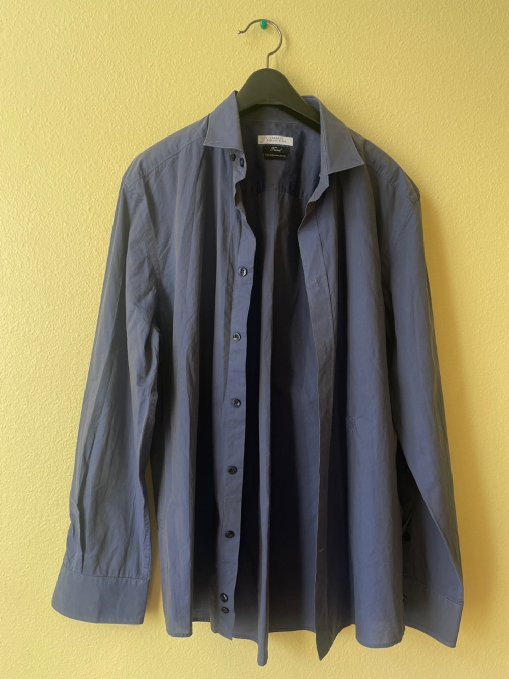 Versace Collection Slate Blue Dress Shirt